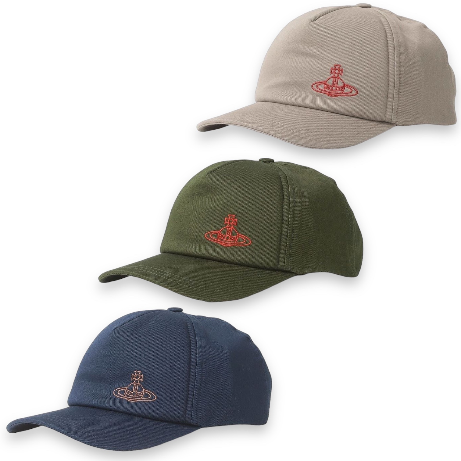 【Vivienne Westwood】 UNI BRUSHED COTTON BASEBALL キャップ
