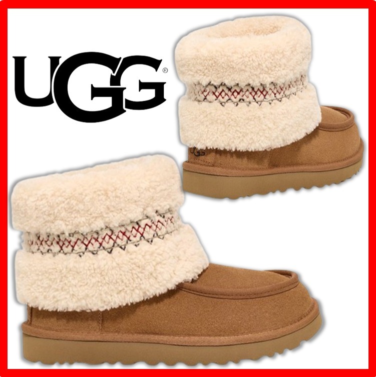☆韓国の人気☆【UGG】☆UGG W Mini Braid Boots☆Chestnut☆