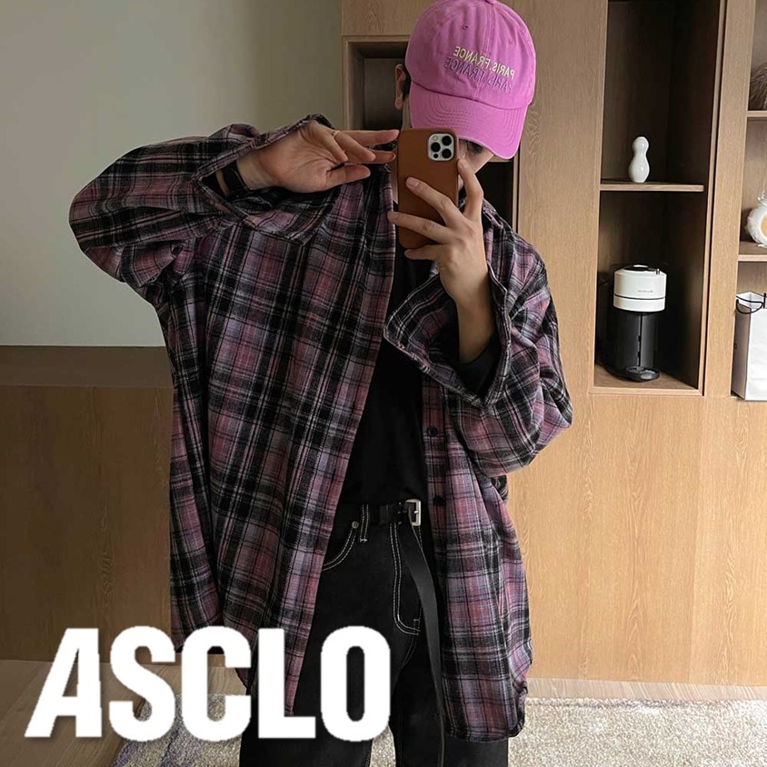 シャツ ASCLO Our Wool Check Shirt (3color)