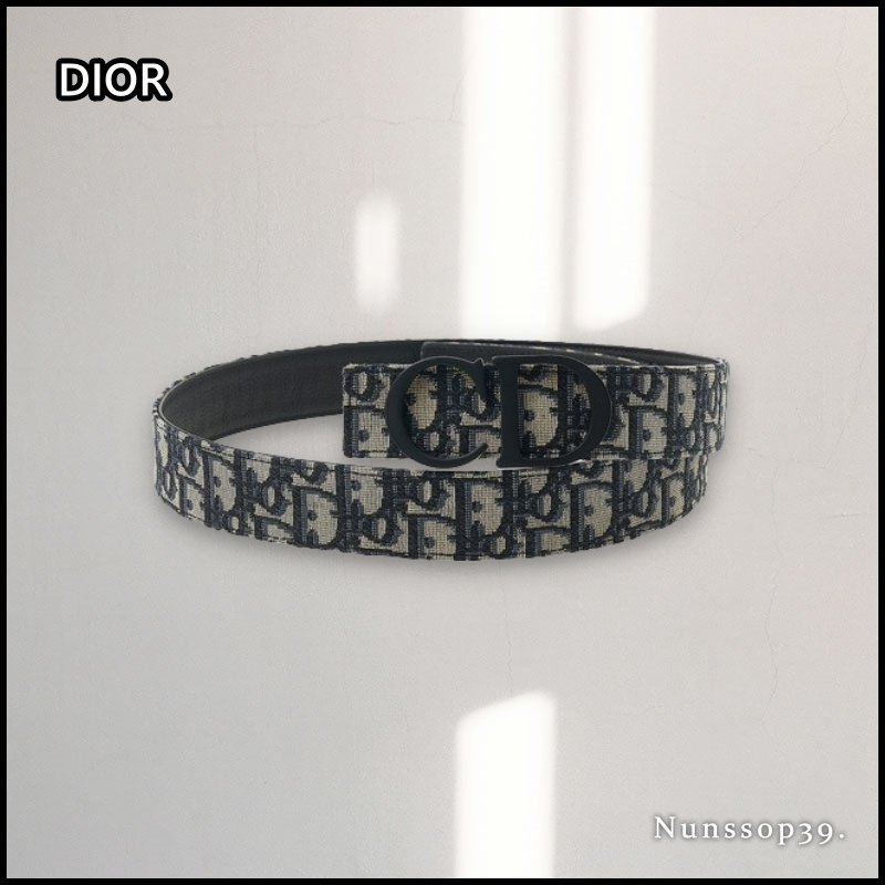 【DIOR】送料/関税込 Oblique Jacquard Reversible Belt