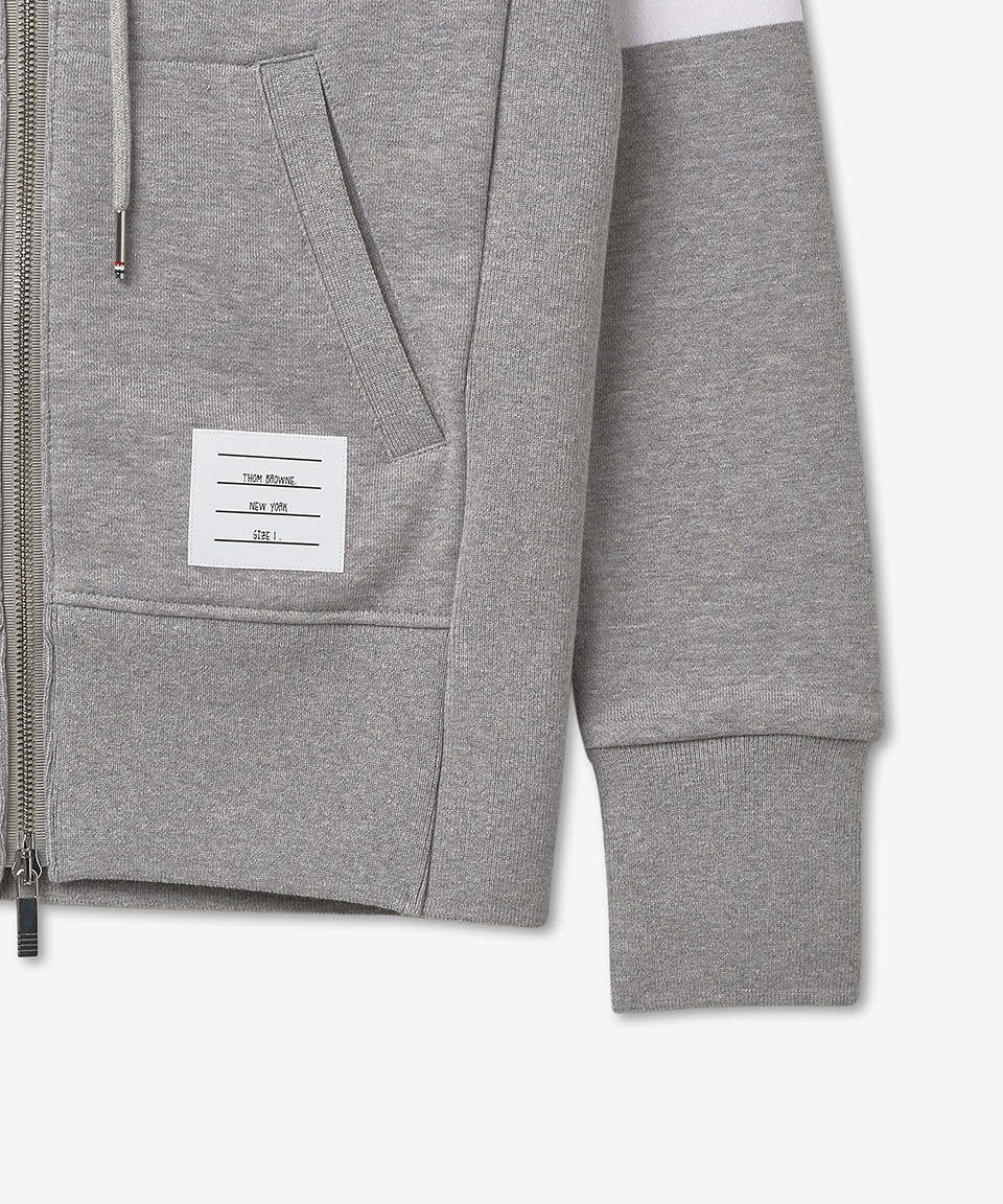 《THOM BROWNE》 LOOPBACK JERSEY KNIT HOODIE