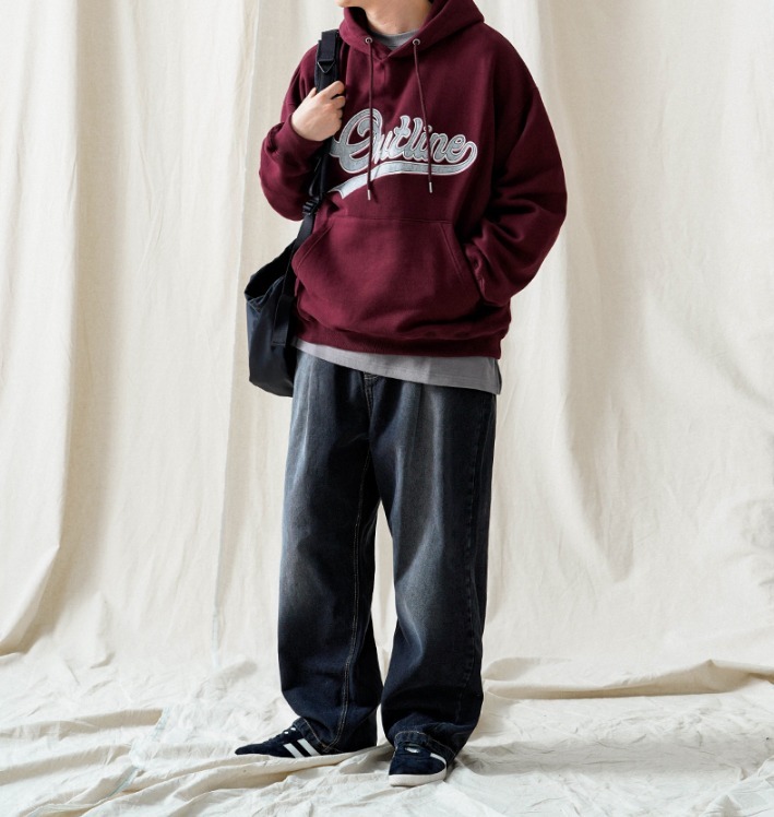 JEMUT]☆OUTLINE OVERFIT NAPPING HOOD (Jemut/パーカー