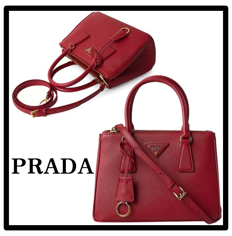 ★関税込★PRADA★ガレリア サフィアーノレザー スモールバッグ