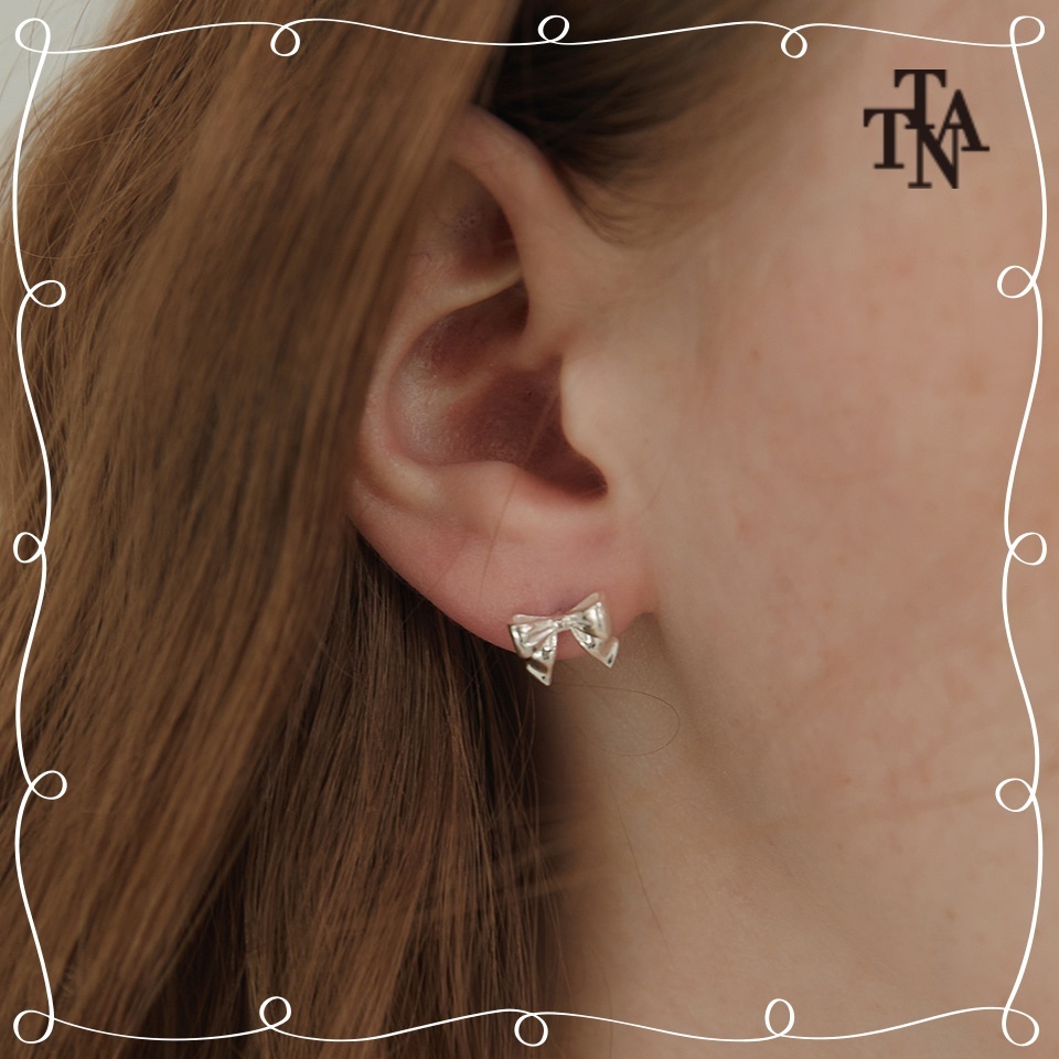 【TATIANA】(SILVER925) Sailor Ribbon Earring ピアス (EC3074)
