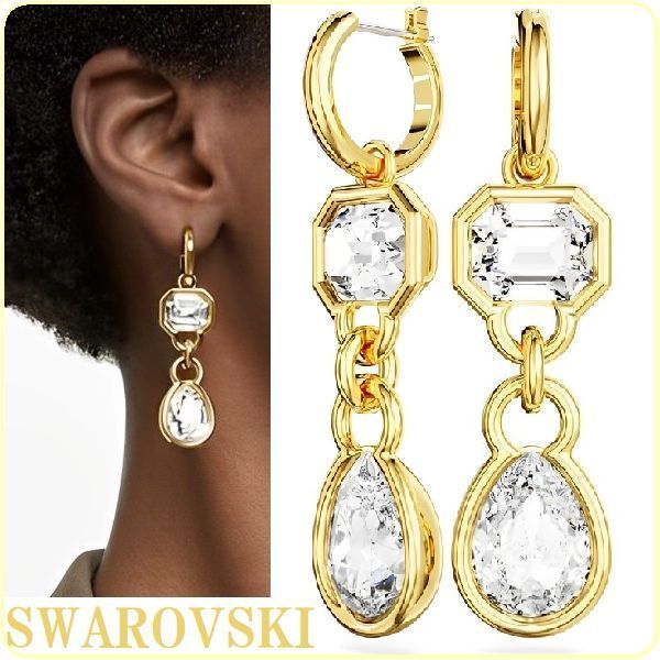 トップブランドのファッション SWAROVSKIスワロフスキー Dextera ピアス 追跡送料関税込 アクセサリー
