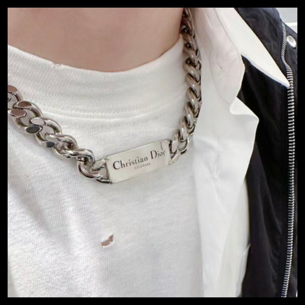 【重厚なデザイン♪】DIOR★COUTURE チェーンリンク ネックレス