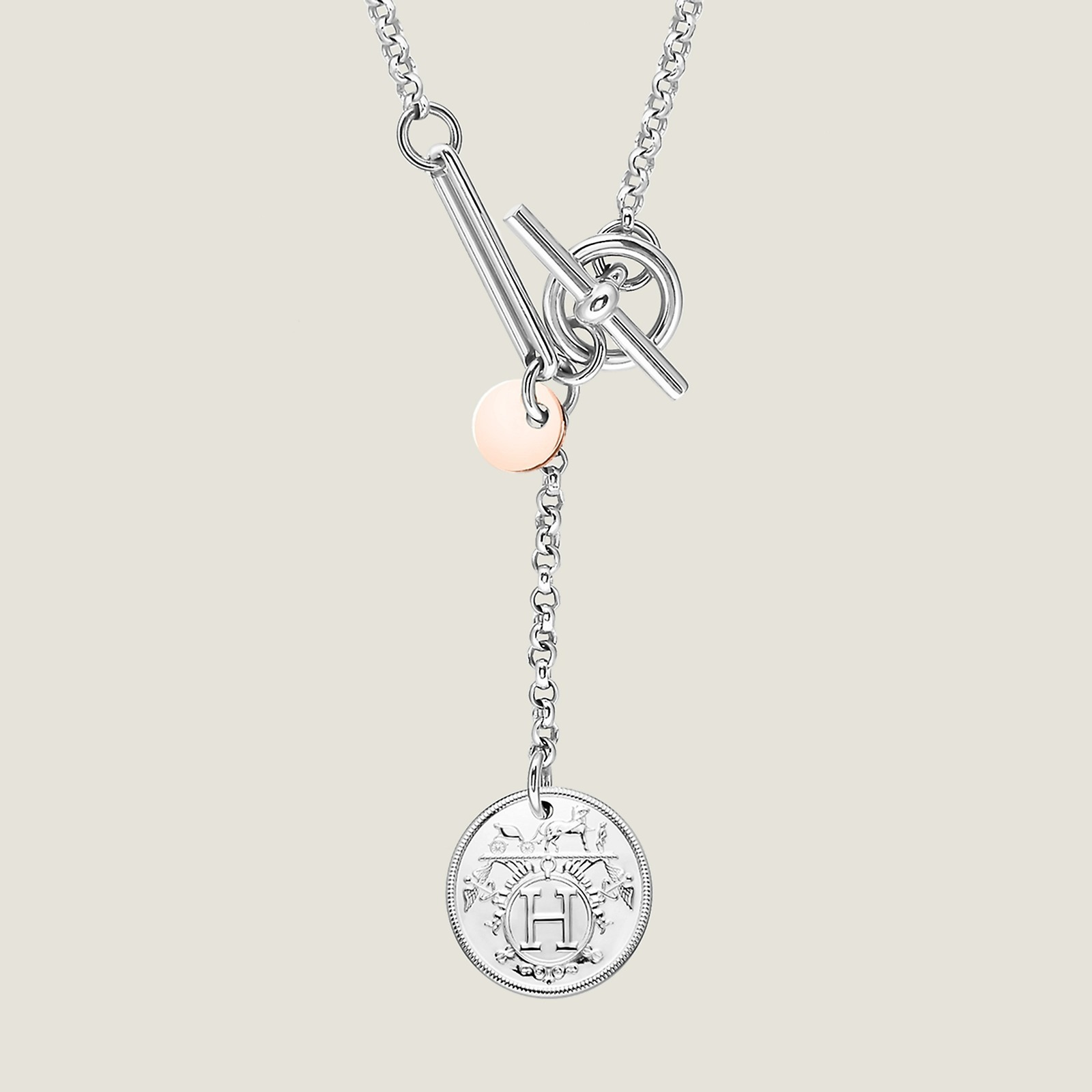 【輝き魅せる☆】HERMES 《エクスリブリス》 ペンダント PM