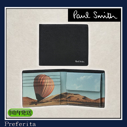 【Paul Smith】2つ折り財布 シグネチャーストライプバルーン USA