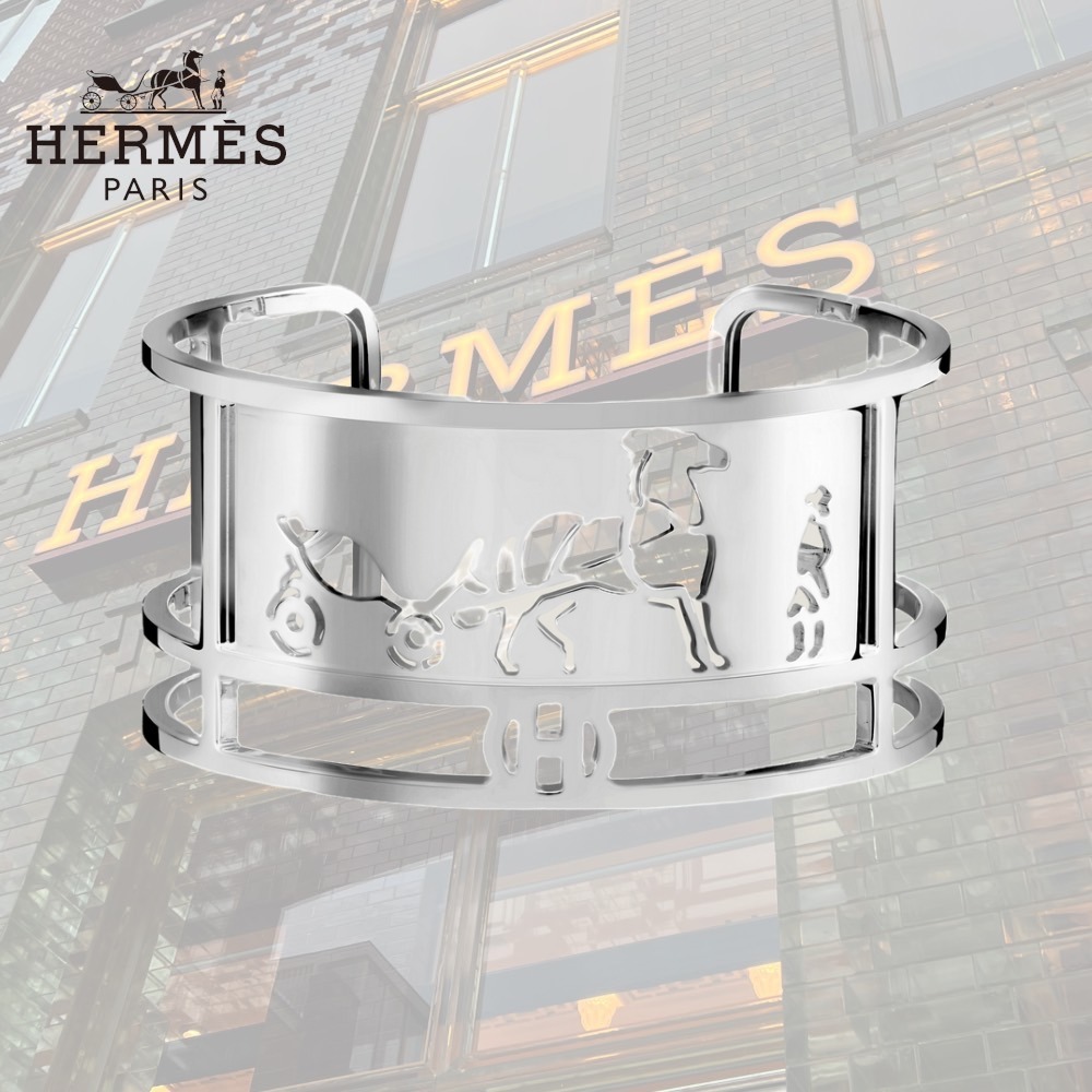 【手元に存在感！】HERMES カレーシュブレスレット♪日本未入荷