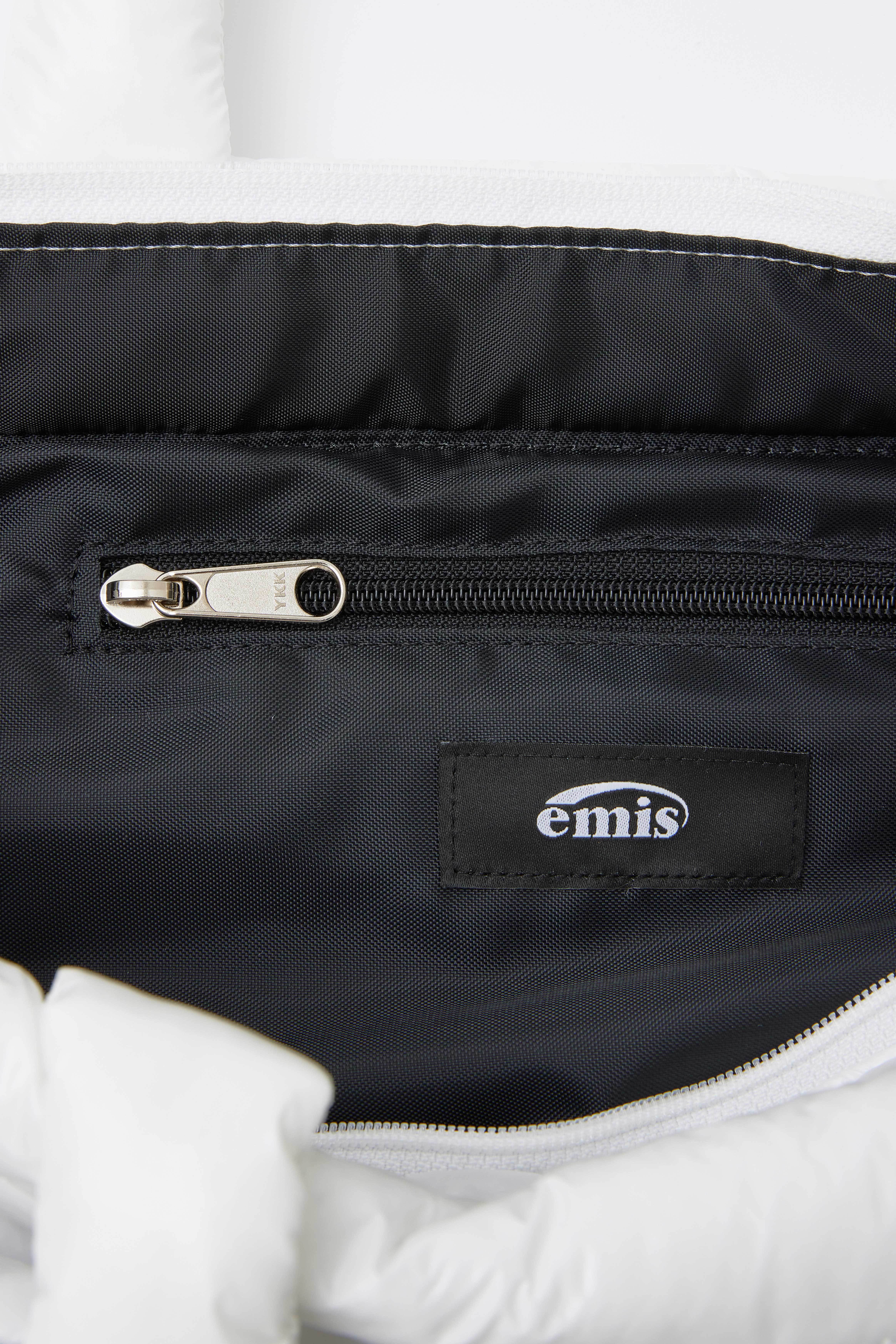 ショルダーバッグ・ポシェット emis GLOSSY PADDED TOTE BAGPINK EMIS】GLOSSY PADDED TOTE BAG : WHITE (EMIS/ショルダーバッグ