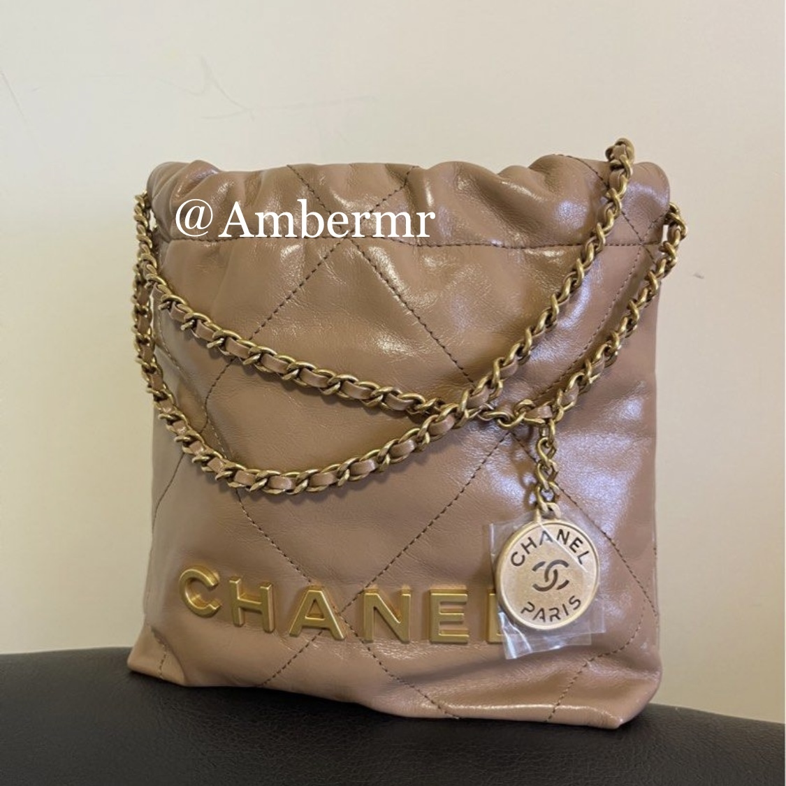 25C CHANEL シャネル22 ミニハンドバッグ_CCマーク CHANEL シャネル22 ミニハンドバッグ_CCマーク さくらピンク