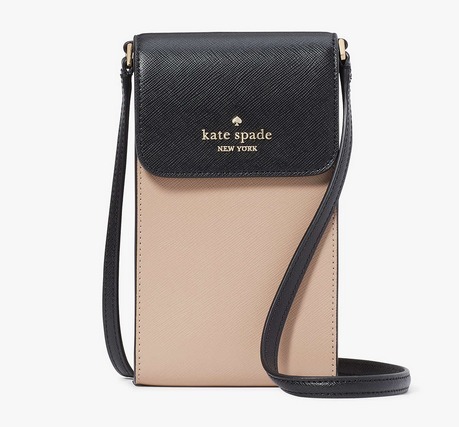 kate spade ロゴ レザー 携帯クロスボディ スマホケース バッグ