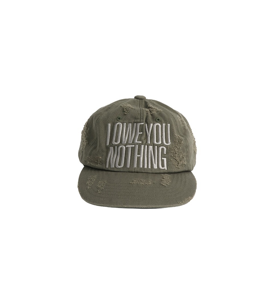 ☆送料・関税込☆PARTIMENTO★TEXT DAMAGED BALL CAP★ ☆送料・関税込☆PARTIMENTO☆TEXT DAMAGED BALL CAP