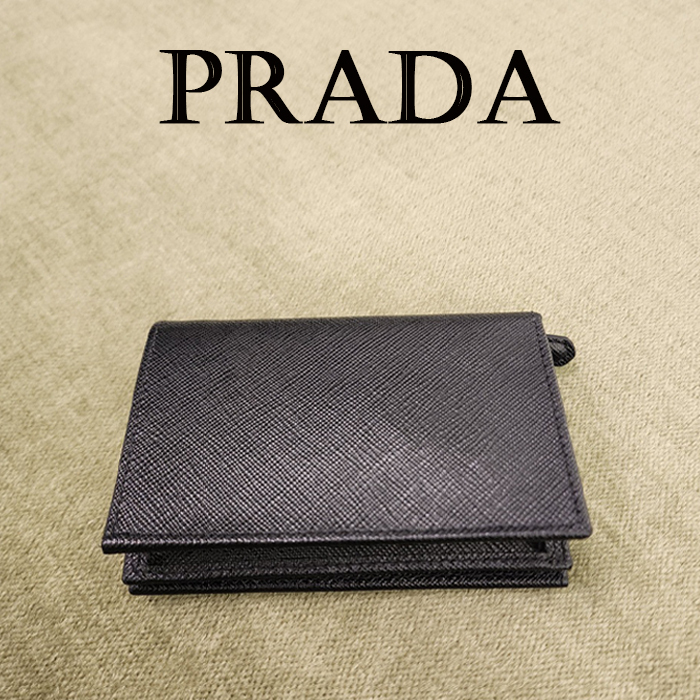 PRADA☆スモール サフィアーノレザー ウォレット 新作【PRADA】スモールサフィアーノレザーウォレット (PRADA