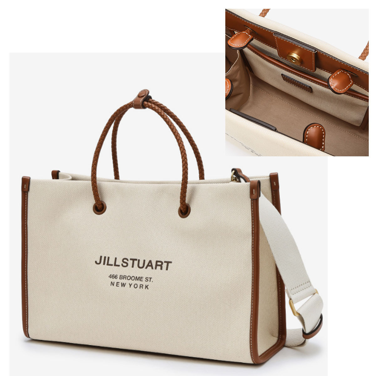 トートバッグ JILLSTUART Logo Coloring Leather Tote Bag 4BKS014
