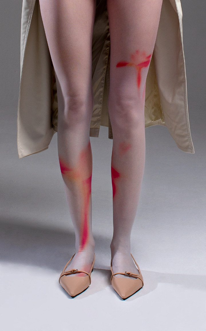 [Romantic Tiger] / ☆ Tights / Vague Narcissus / multi