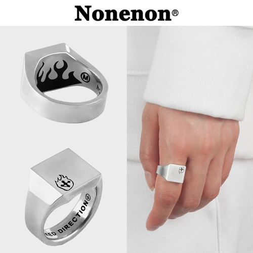 ★BTS着用ブランド★NONENON★FLAME LOGO 3 RNG