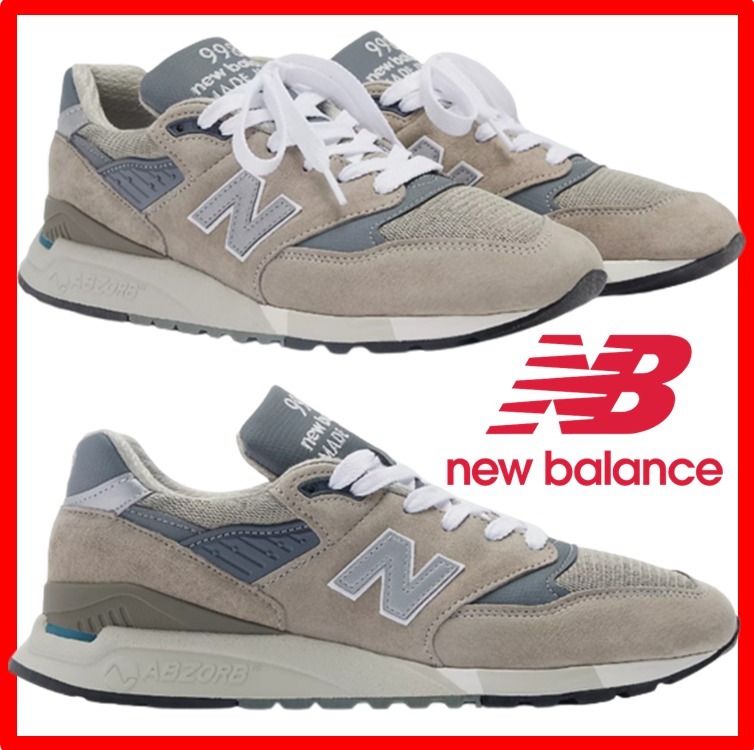 ★韓国の人気【New Balance】★U998GR スニーカー★22-29cm★