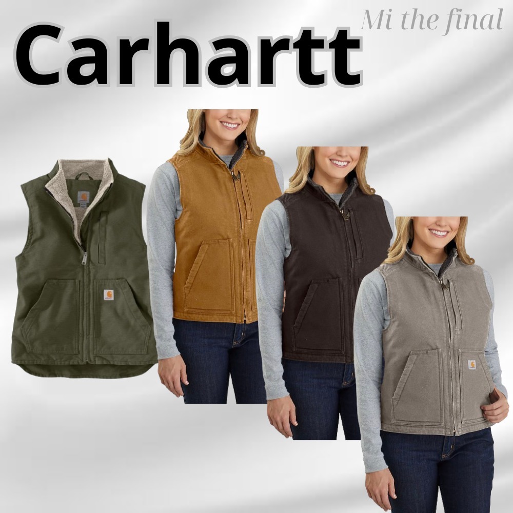 日本未入荷！【Carhartt】ダック地 モックネックベスト