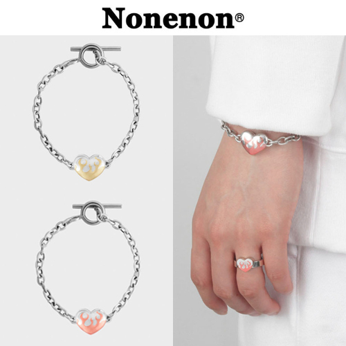 ★BTS着用ブランド★NONENON★FLAME LOVE BRC SILVER925