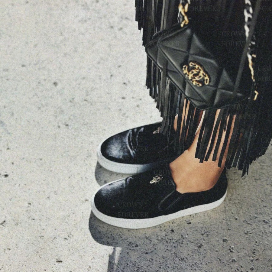 帝王クロムハーツ超人気ダブルネームスニーカー希少BLK/BLK