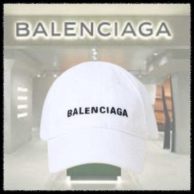 【BALENCIAGA】★大人もOK★ ロゴ刺繍入り コットン キャップ