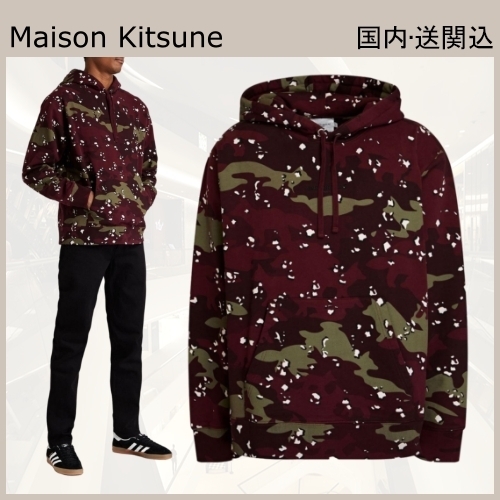 Maison Kitsune カモフラージュ スウェットパーカー フーディ