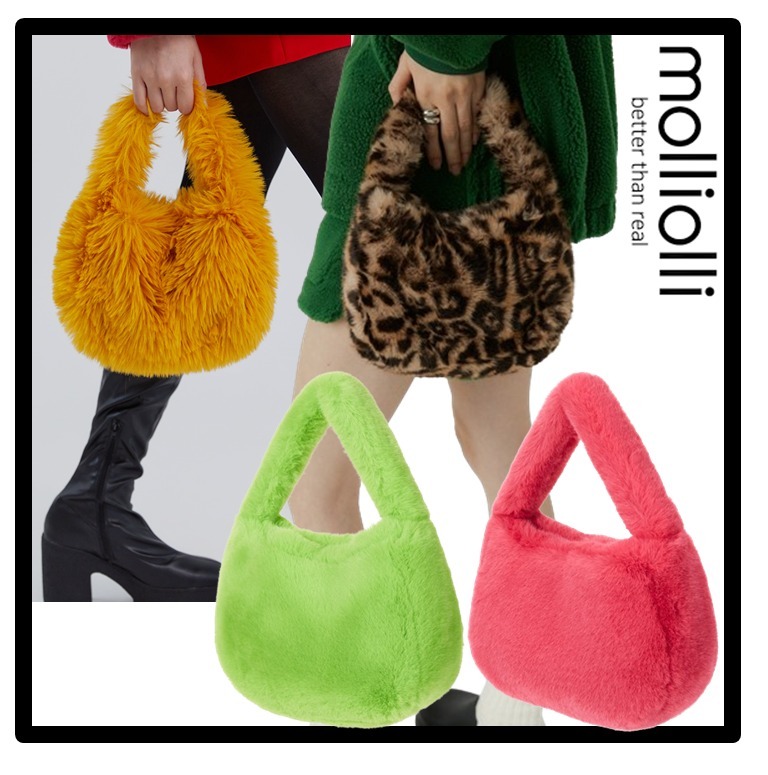★送料・関税込★MOLLIOLLI★KEETY RABBIT fur mini bag★