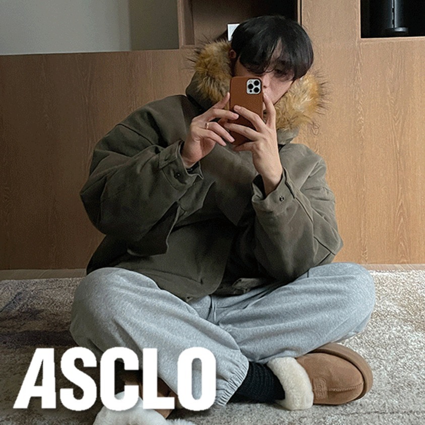 ジャケット ASCLO Himalayan Fur Hood Jacket (3color)