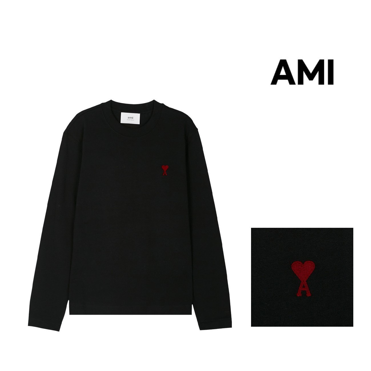 [AMI PARIS] ハートロゴ コットン Tシャツ【関税込】