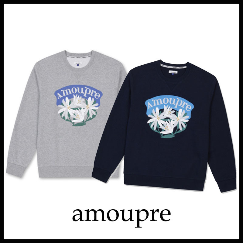 ★AMOUPRE ★ CHICKWEED FLOWER SWEATSHIRT