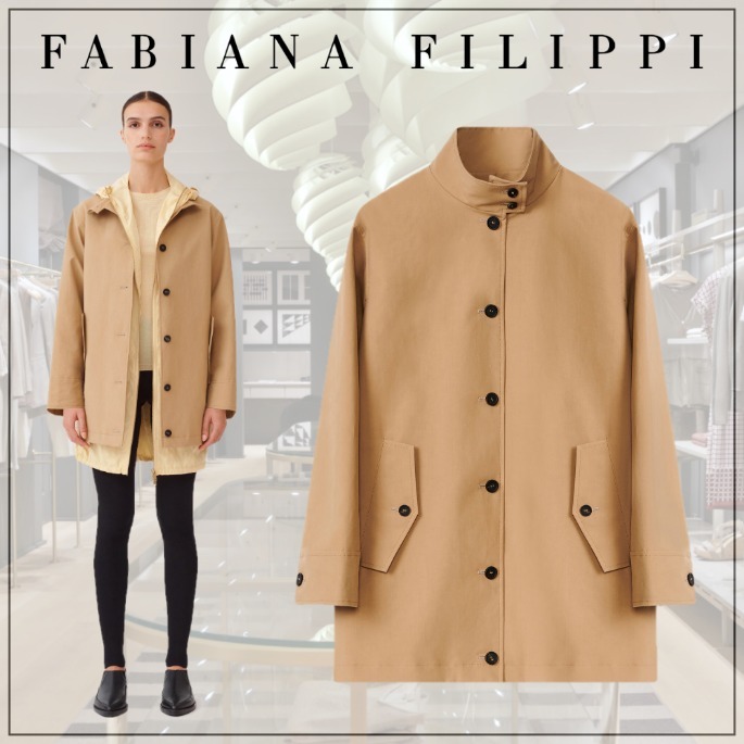 [FABIANA FILIPPI] マッキントッシュ WR ファブリックピーコート