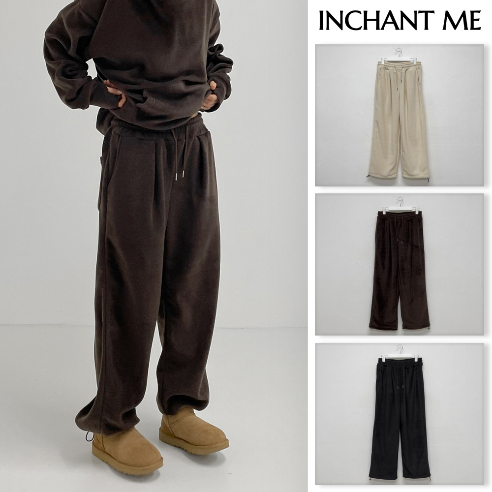 【INCHANT ME】Fleece Two Way Training Pants