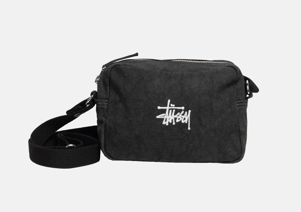 BLACK【在庫あり】STUSSY 23SS CANVAS SIDE POUCH