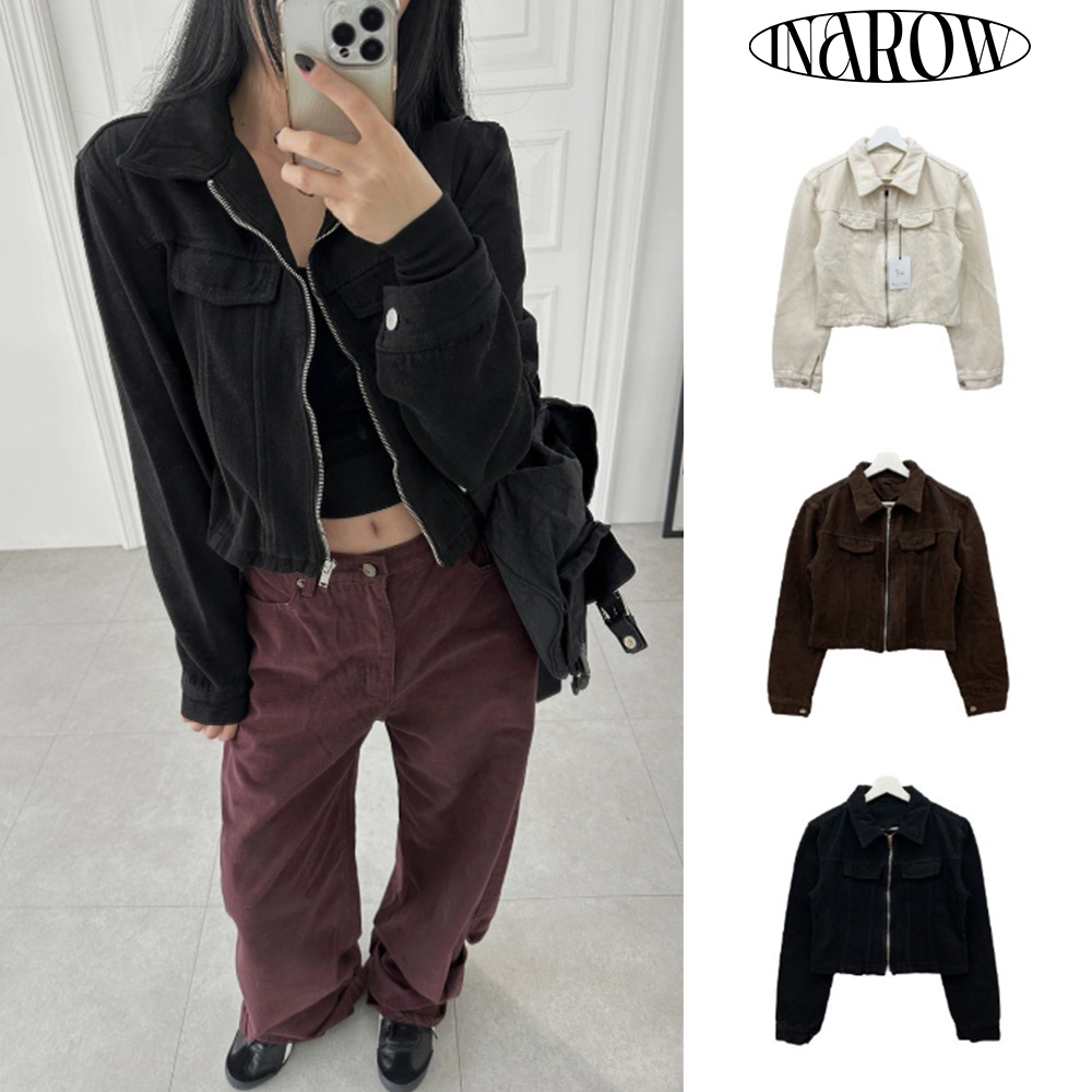 【in a row】Clove Peach Zip-Up Jacket