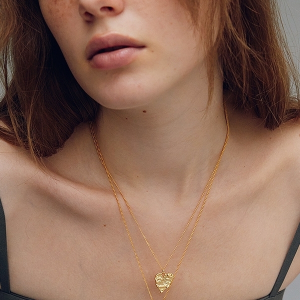 【VINTAGE HOLLYWOOD】Bumpy Heart Necklace ★送料・関税込 VINTAGE HOLLYWOOD】Bumpy Heart Necklace ☆送料・関税込