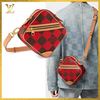 Louis Vuitton Messenger & Shoulder Bags Canvas Blended Fabrics 2WAY Leather