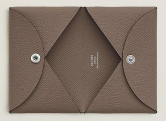 【シンプルで使いやすい☆】HERMES カードケース《Calvi》