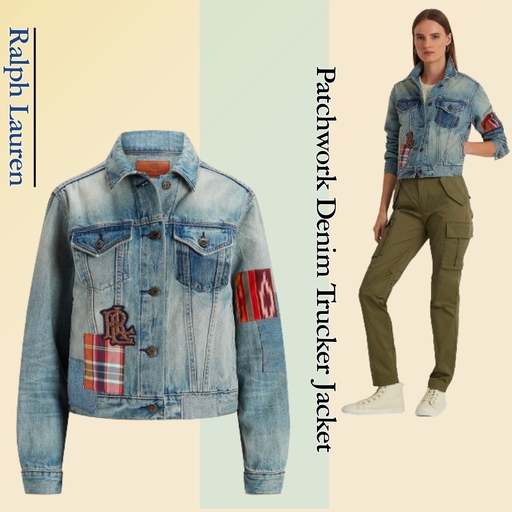 Ralph Lauren パッチワークデニムトラッカージャケット