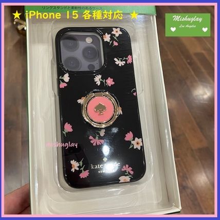 kate spade new york Smart Phone Cases Flower Patterns Bunker Ring Outlet iPhone 15 iPhone 15 Pro