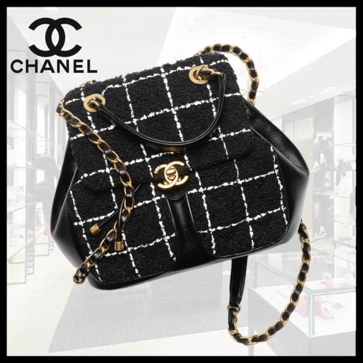 CHANEL ウールツイード バックパック