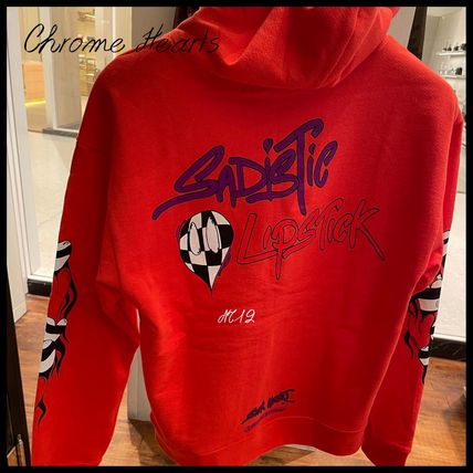 CHROME HEARTS スクロール パーカー レッド SCROLL HOODIE RED CHROME HEARTS / クロムハーツ スクロール フーディー レッド