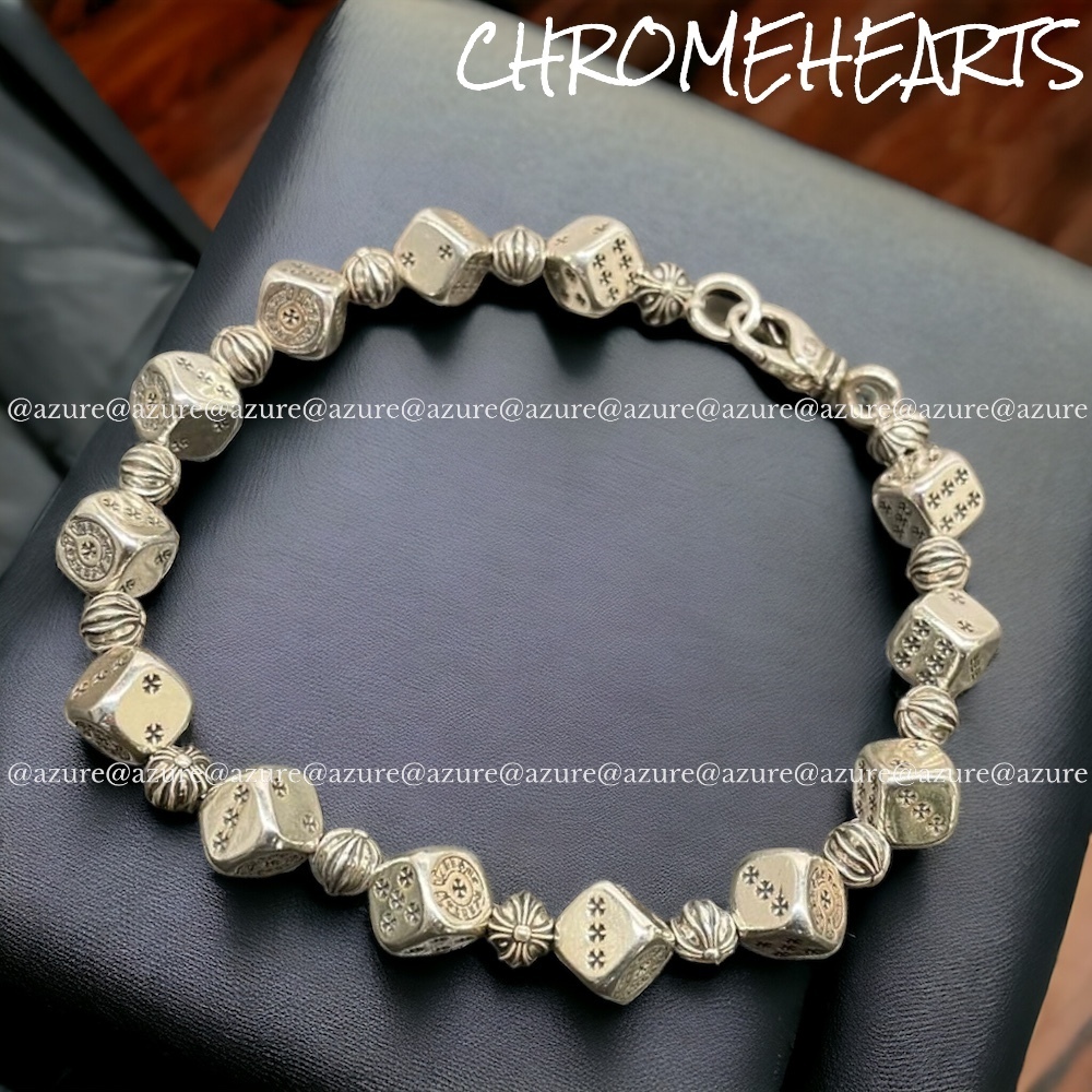 直営インボイス無修正CH◆ダイス CHプラス Silver ブレスレット