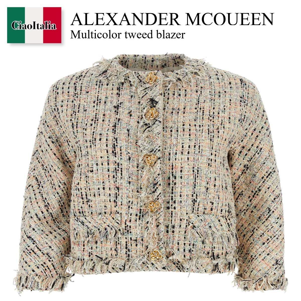 ジャケット Alexander Mcqueen Multicolor Tweed Blazer