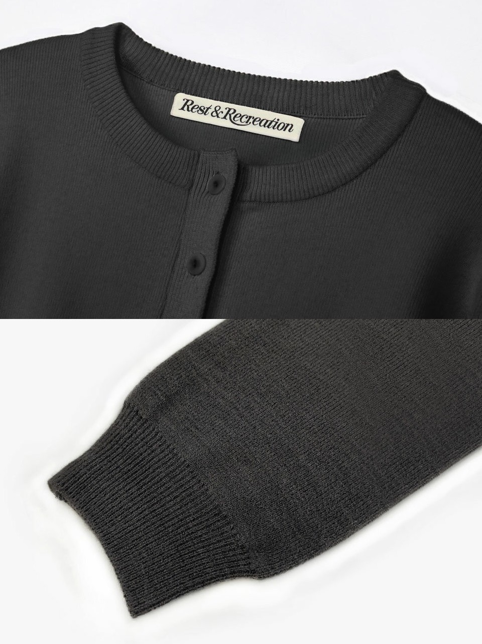 ○REST&RECREATION○RR CROPPED KNIT CARDIGAN クロップ 大人気