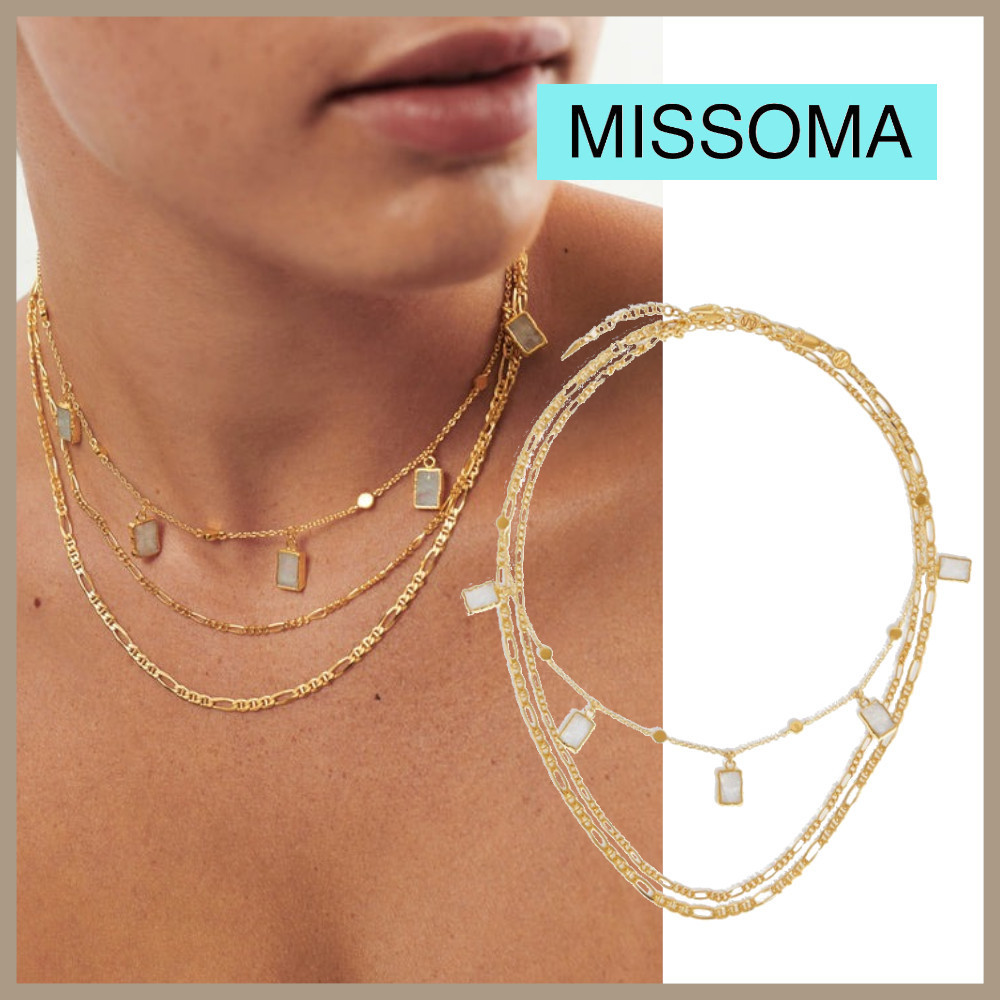 ★MISSOMA★ レナ レインボー ムーンストーン ネックレス セット