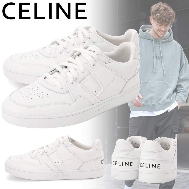 国内直営 **CELINE** レースアップ ロースニーカー