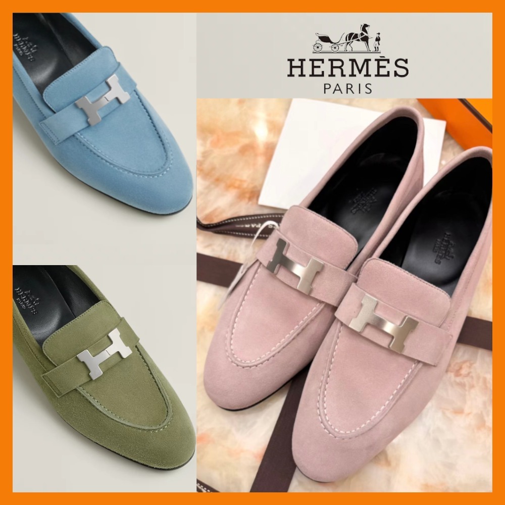 【お洒落に見せる♪】HERMES★モカシン ローファー