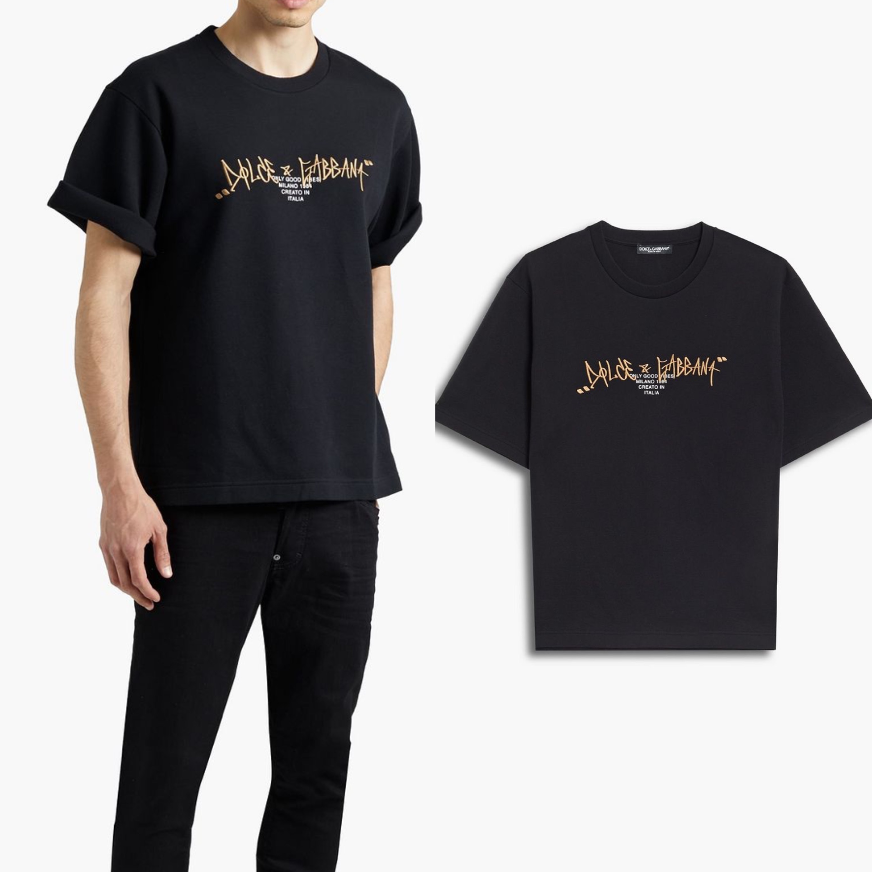 VIP★DOLCE & GABBANA 半袖 ロゴ Tシャツ