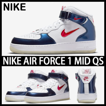 上品コーデはコレで安心！ Nike ネイビー（紺）系 AIR エアフォースワン 1(ナイキ FORCE 靴